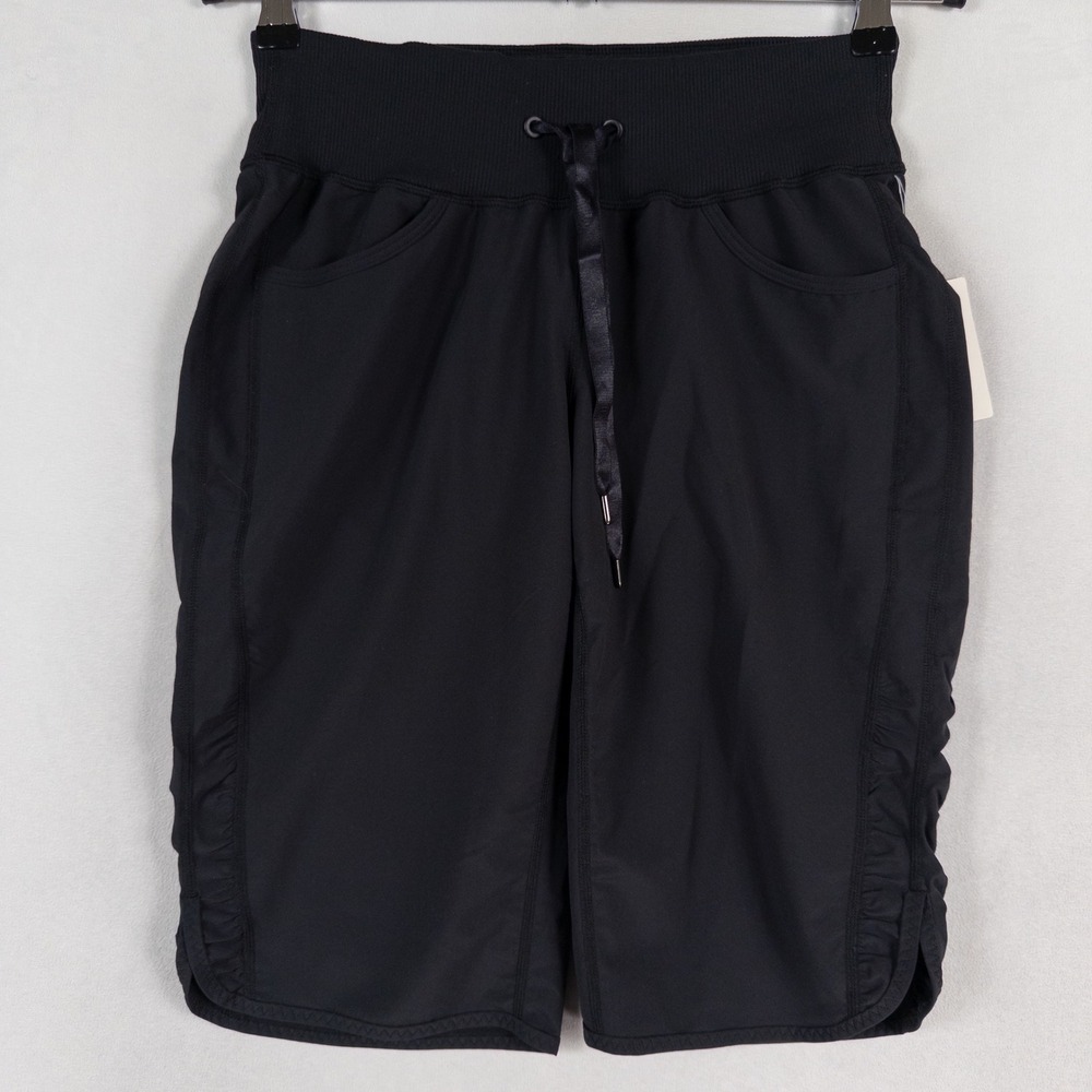 Zella Flex Fit Athletic Shorts Womens XS Black Stretch Athleisure NEW